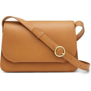 Leather Crossbody Bags for Women Trendy, Designer Ladies Shoulder Purses Brown